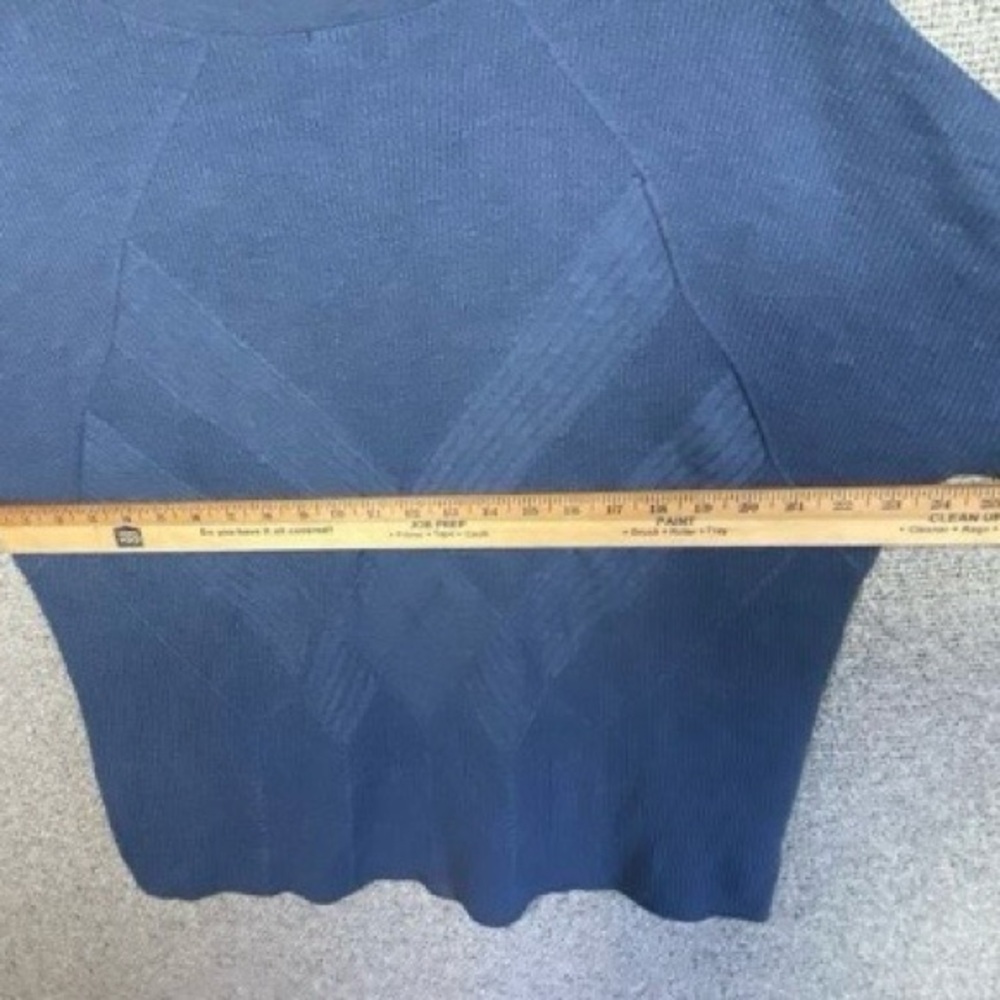 Smartwool Wool Blend Sweater Women’s XL Blue Recent Boxy Cozycore Quiet Luxury - Picture 10 of 11